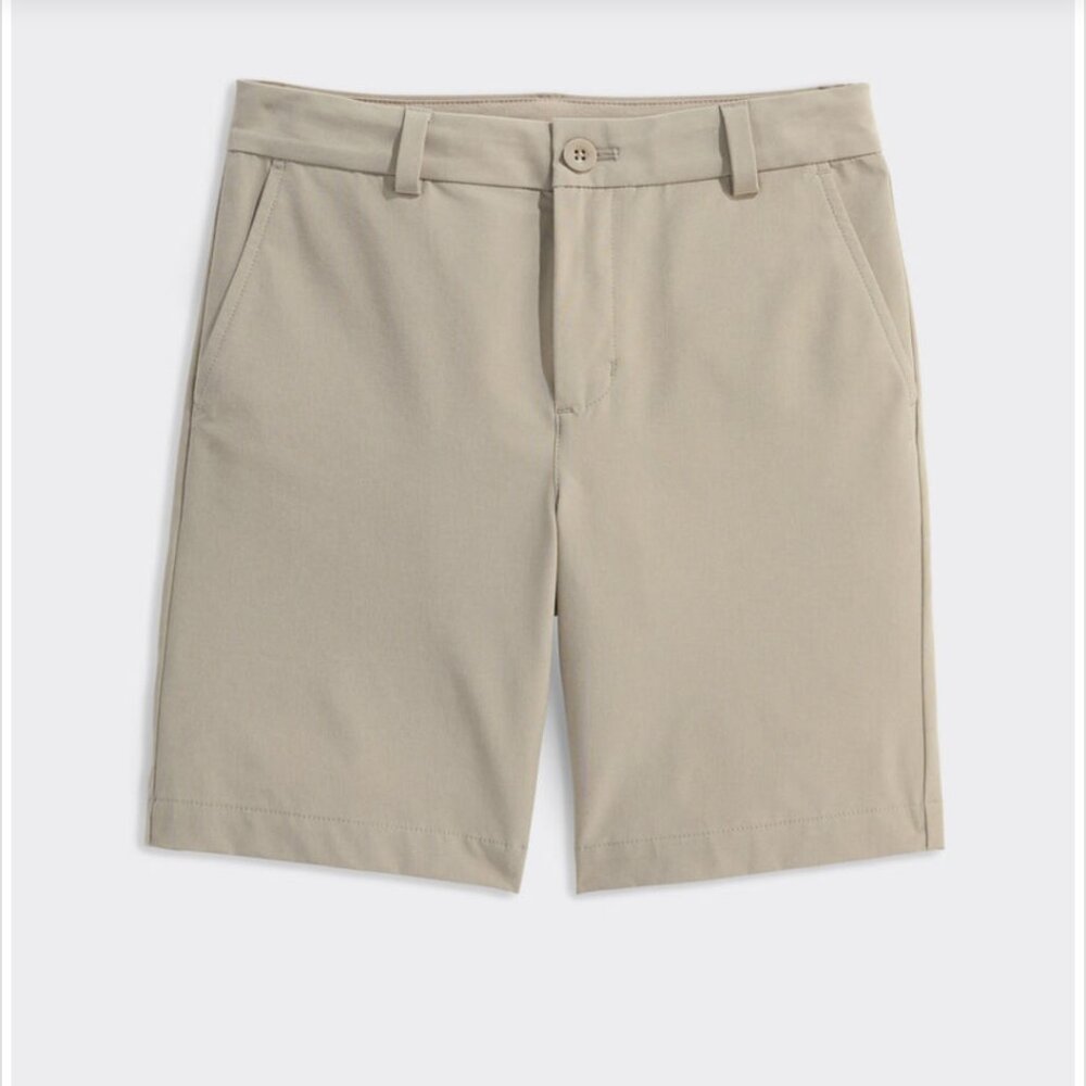 Vineyard Vines Boys Performance Khaki Shorts - Size 12